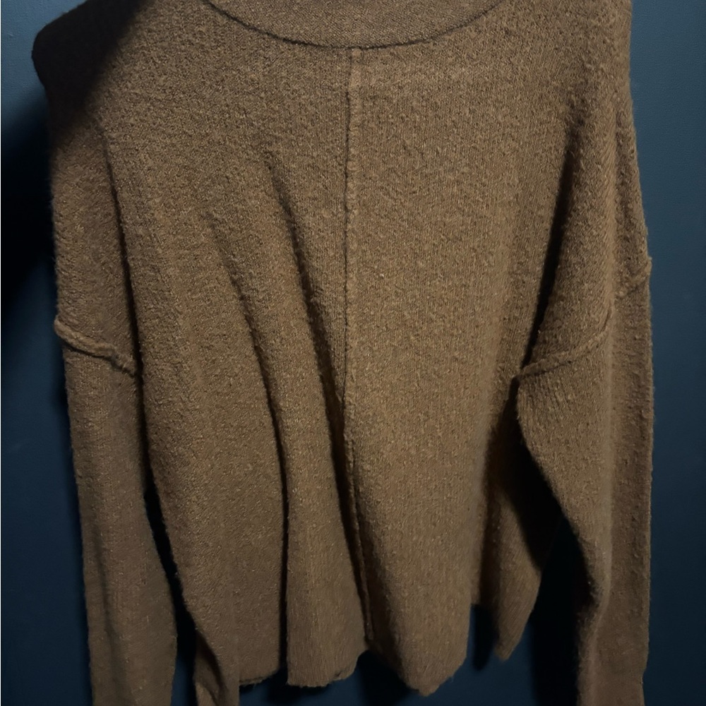 Universal Thread Women's Brown Cowl Neck Sweater